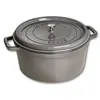 Image de STAUB Cocotte ronde en fonte 22 cm Gris Graphite