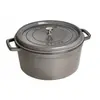 Image de Cocotte en fonte émaillée ronde Staub gris graphite - 1102818 - Fonte - Ronde - 28 cm - Gris graphite