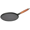 Image de Staub - 1212823 - Crépière avec manche en bois - Noire - 28 cm