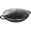 Image de Staub - 1313923 - Wok avec couvercle en verre - Noir Mat - 37 cm