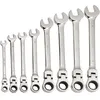 Image de Jeu de 8 clés mixtes à cliquet articulées en mm - SAM OUTILLAGE - 50-CTJ8