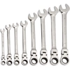 Image de Jeu de 8 clés mixtes à cliquet articulées en mm SAM OUTILLAGE 50-CTJ8