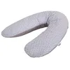 Image de Tinéo - Coussin de maternité et d'allaitement éponge gris/étoiles