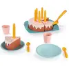 Image de Ecoiffier, Épicerie : accessoires, Play Food Ensemble de jeux de gâteaux d'anniversaire, 20 pièces.