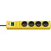 Image de Brennenstuhl - brennenstuhl multiprise parafoudre hugo!, 4 prises, jaune 1150611364