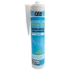 Image de Mastic sanitaire silicone acétique Gebsicone W coloris blanc cartouche 310 ml
