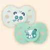 Image de BIOLANE Lot de 2 sucettes anatomiques animaux +18 mois / Vert BSAA3VV
