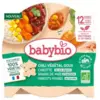 Image de Babybio Chili Végétal Doux Carotte Grains de Maïs Haricots Rouges 12 Mois et + Bio 230 g