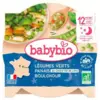 Image de Babybio Bonne Nuit Poelée de Légumes Verts Panais Boulghour 12 Mois et + Bio 230 g
