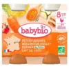 Image de Babybio Petits Légumes Boulghour Poulet Fermier Lait de Coco 8 Mois et + Bio Pots 200 g x 2