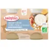 Image de Babybio Brassé Chèvre Poire Figue 6 Mois et + Bio Pots 130 g x 2