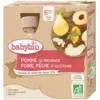 Image de Babybio Pomme Poire Pêche 6 Mois et + Bio Gourdes 90 g x 4