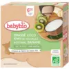 Image de Babybio Brassé Végétal Coco Kiwi Banane 6 Mois et + Bio Gourdes 85 g x 4