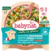 Image de Babybio Babynat Petits Pois Carotte Épinard Potimarron Vert Riz & Cabillaud Sauvage de 15 Mois à 3 Ans 200 g