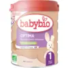 Image de Babybio Optima 1 au Lait de Vache Français de 0 à 6 Mois Bio 800 g
