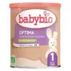 Image de Babybio Optima 1 au Lait de Fermes Françaises de 0 à 6 Mois Bio 400 g