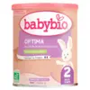 Image de Babybio Optima 2 au Lait de Fermes Françaises de 6 à 12 Mois Bio 400 g