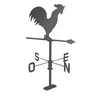Image de Girouette coq anthracite - 45x74cm - Acier époxy