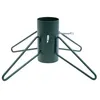 Image de Pied de sapin 4 pieds fer rond vert sapin tube 9 cm