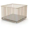 Image de WEBABY - Parc bébé pliant en bois 100 x 100 cm CALI