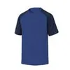 Image de Tee-shirt bicolore GENOA manches courtes bleu roi/bleu marine TL - DELTA PLUS - GENOABMGT
