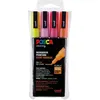 Image de Set de 4 marqueurs Posca PC3M Pailleté Rouge