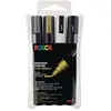 Image de Posca, Marqueur, Marqueur PC-5M pointe ogive (4x)