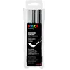 Image de Marqueur PCF-350 pointe pinceau 2 noirs - 1 blanc