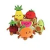 Image de JEMINI Fruity 's cagette de 6 peluches toutes douces fruits et légumes +/- 17 cm