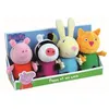 Image de Peluches Jemini Peppa Pig Coffret Peppa et ses amis 4 pièces