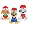 Image de Lot de 3 peluches Pat'Patrouille Noël JEMINI Chase Stella Marcus 17 cm