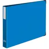 Image de Classeur 4 anneaux en D format A3 à l'italienne en balacron bleu - Bleu - Arianex