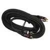 Image de Cordon Or audio 2 RCA mâles / 2 RCA mâles HEXAKIT HV 7104