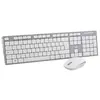 Image de T'nB Ensemble Clavier - Souris sans fil compatible Classy (Gris/Blanc) (FR, Sans fil), Clavier, Gris