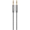 Image de TNB Câble jack nylon 3,5/3,5 mm - noir/blanc