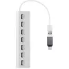 Image de T'nB TNB Selfpowered 7Port USB Hub Refined (USB-A, 7 ports), Station d’accueil + hub USB, Argent