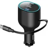 Image de Chargeur Allume-cigares Avec Câble Rétractable - Noir - T'nb