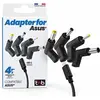 Image de T'nB 4 embouts de charge USB-C vers ASUS - Noir (90 W, 4 ports), Chargeur USB, Noir