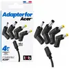 Image de T'nB 4 embouts de charge USB-C pour ACER - Noir (90 W, 4 ports), Chargeur USB, Noir