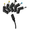Image de T'nB 5 embouts de charge USB-C vers HP - Noir (90 W, 5 ports), Chargeur USB, Noir