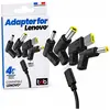 Image de T'nB 4 embouts de charge USB-C vers LENOVO - Noir (4 ports), Chargeur USB, Noir