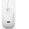 Image de Souris filaire WE 1200DPI , USB, longeur câble 1.5m finition métallique blanche