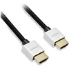 Image de D2 Diffusion C ble HDMI 2.0 ultra fin 1.5m noir (1.50 m), Câble vidéo, Noir