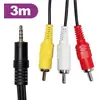 Image de D2 Diffusion Cable audio Jack 3,5mm vers 3 x RCA 1.5m