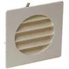 Image de Grille de ventilation à encastrer extérieur pour tubes PVC 100mm coloris sable - NICOLL - 1GETM100