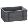 Image de Bac de stockage gerbable en plastique - 15 litres - Gris - Viso
