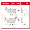 Image de TRW, Plaquettes de frein, (Metal fritte)