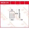 Image de TRW Lucas MCB578 Plaquette de frein