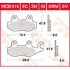 Image de TRW Lucas MCB615 Plaquette de frein