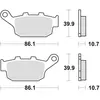Image de TRW, Plaquettes de frein, (Metal fritte)